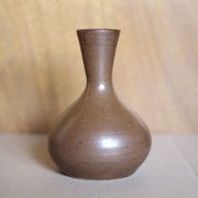 Vase grès vintage, pot à fleurs, vase boule à col, collection