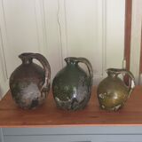 Set of three ancient jugs