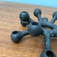 Brutalist Danish candle holder from the mid-century in cast iron by Jens H. Quistgaard.