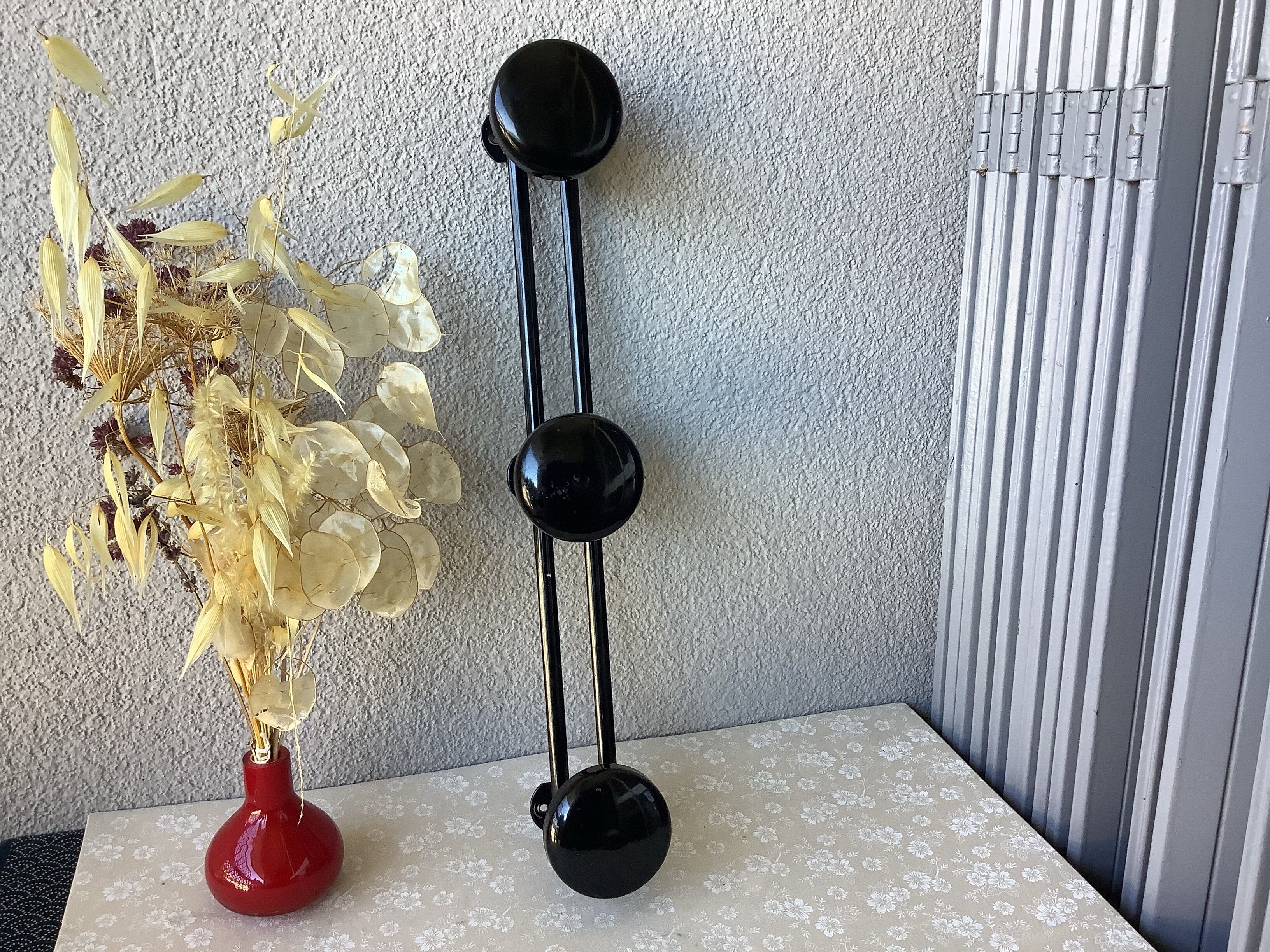 Vintage patère 70' black