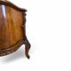 serpentine nightstands in walnut Art Deco