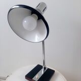 Articulated desk lamp in metal and wood