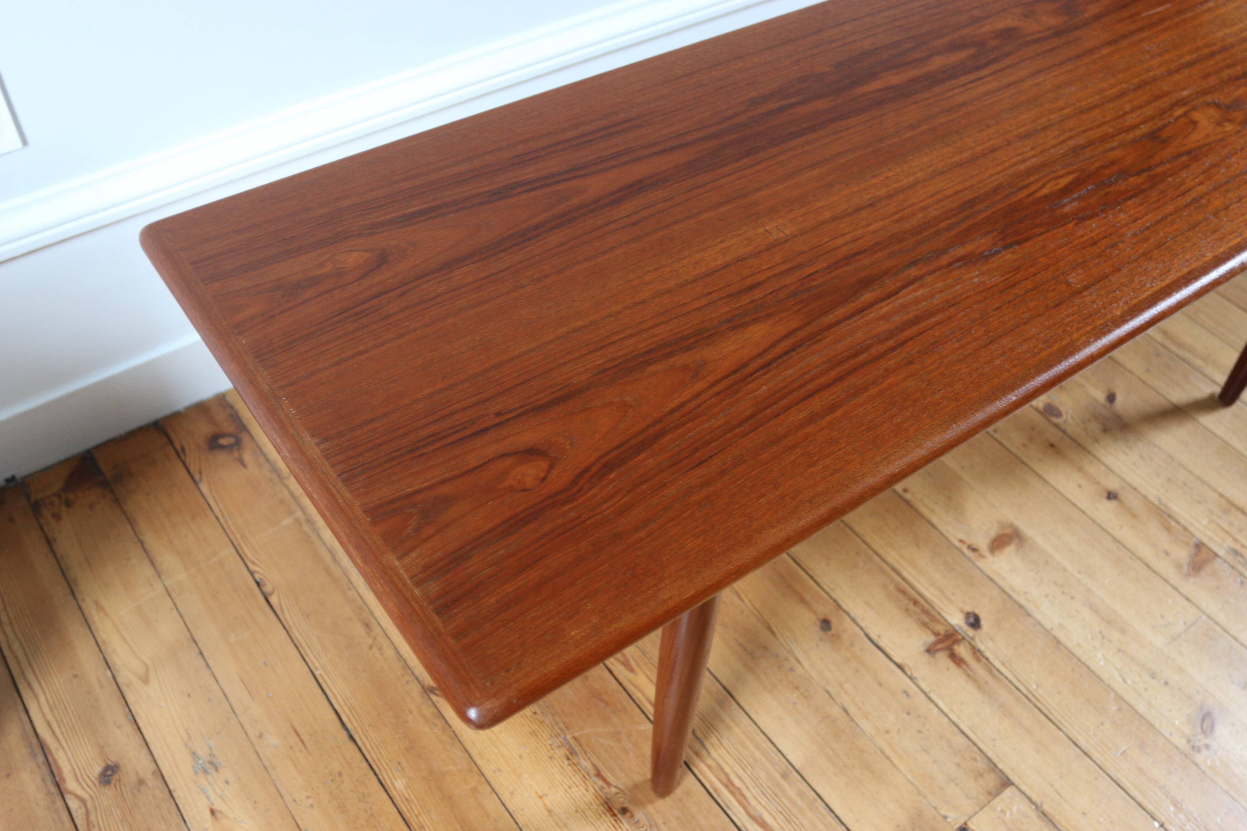 Vintage Scandinavian teak coffee table Trioh 1960s