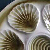 Vintage French oyster plate from Moulin des Loups