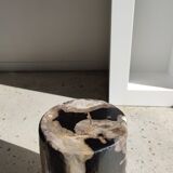 Side table in petrified wood