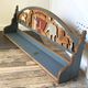 Vintage solid wood noah's ark shelf