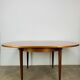 Scandinavian round extendable table, teak, 1960s