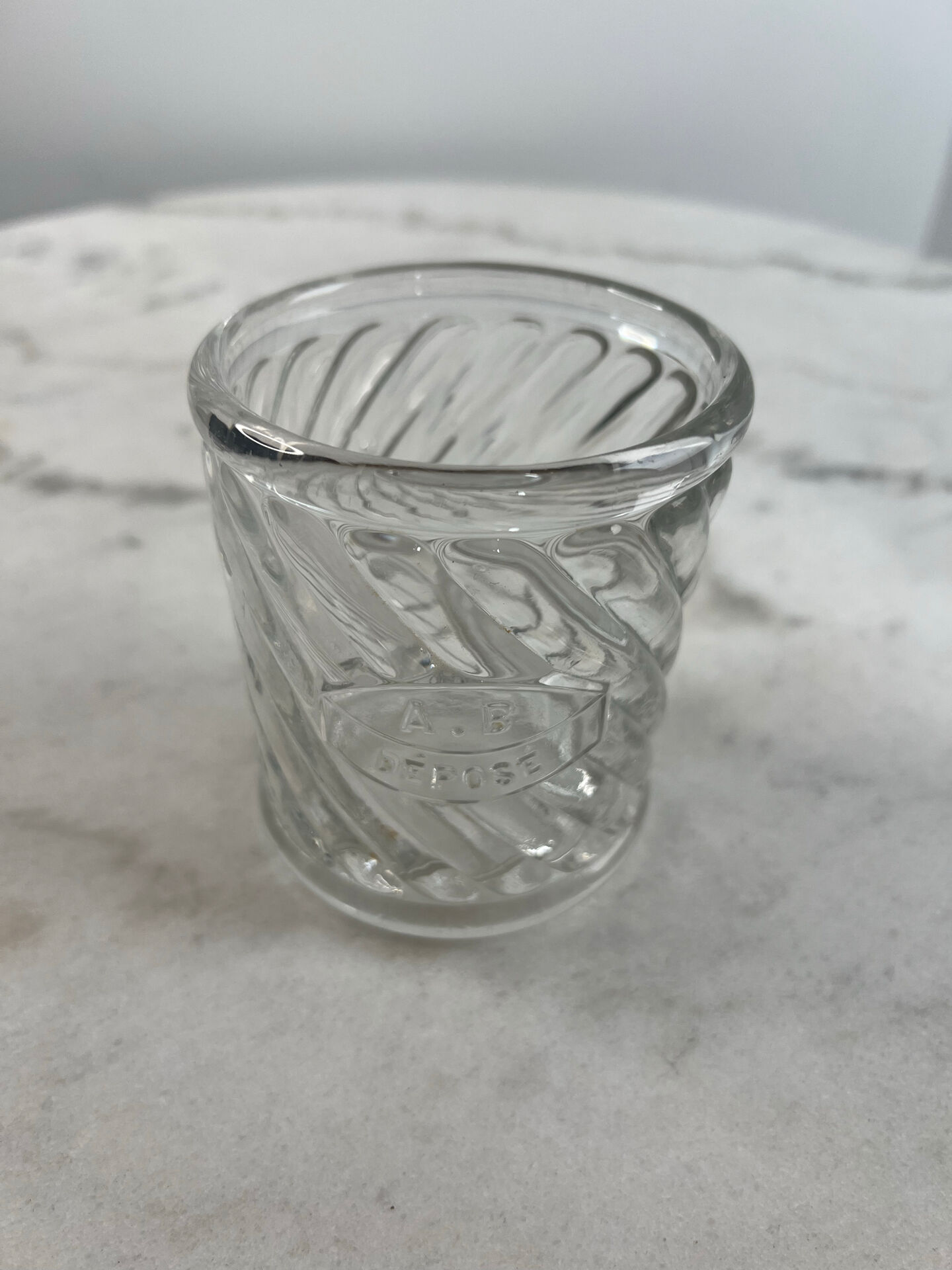 Blown glass jar