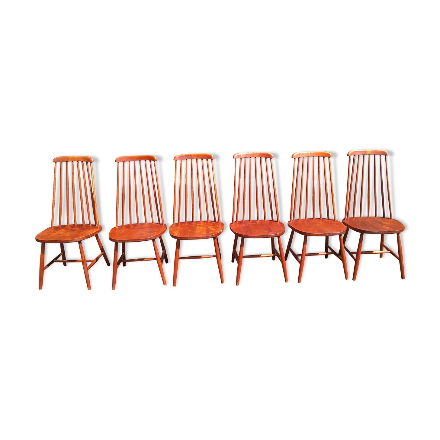 Set de chaises à barreaux