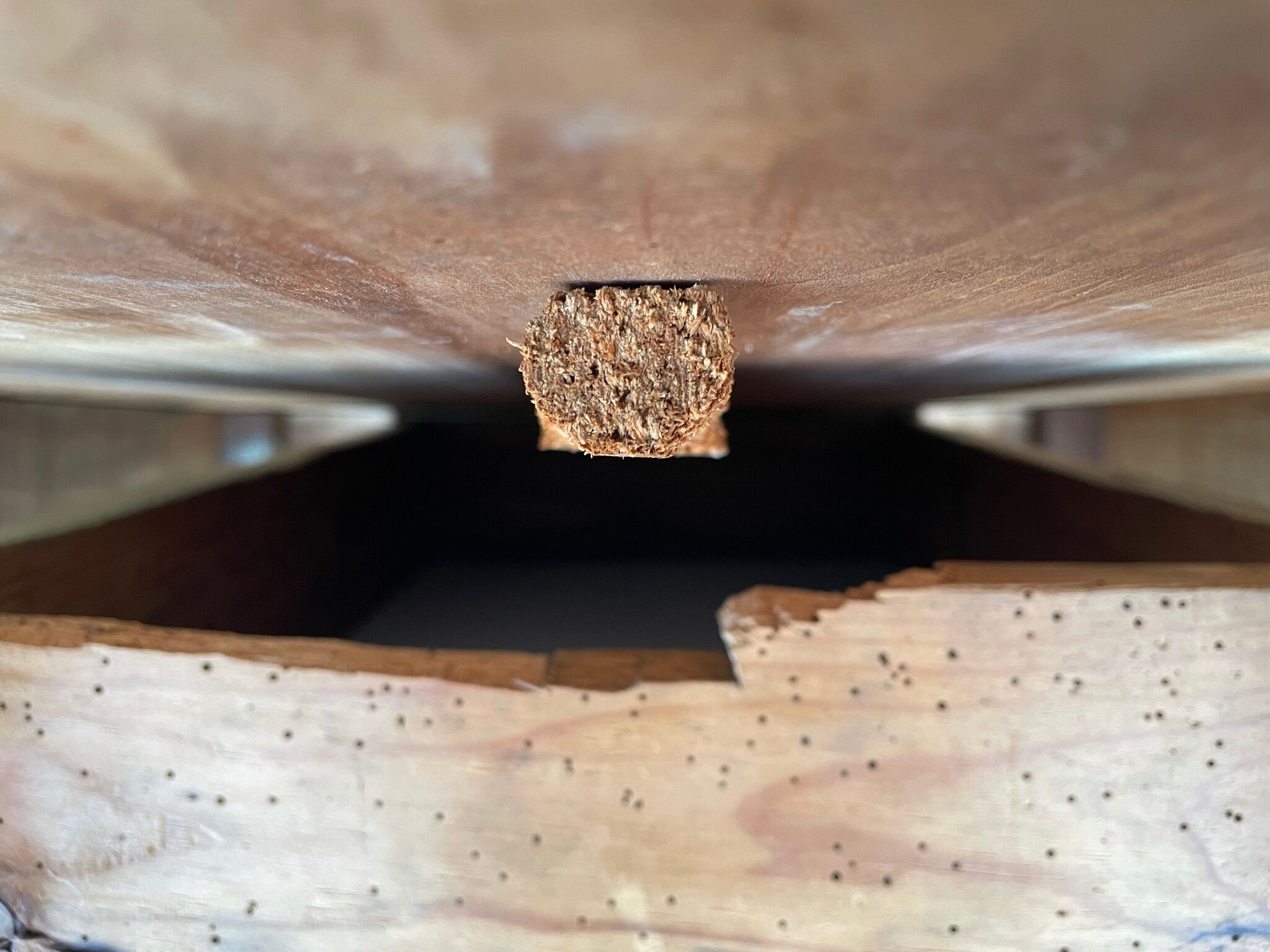 Painted wooden farmhouse table L120