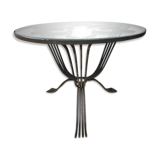 Table low wrought iron era art deco 1930/40