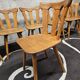12 chaises bistrot en bois, 1970