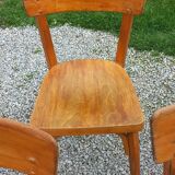 Set of 6 1950s bistro chairs