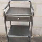 old metal medical bedside table circa 1930/40