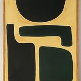 Abstract oil painting on canvas