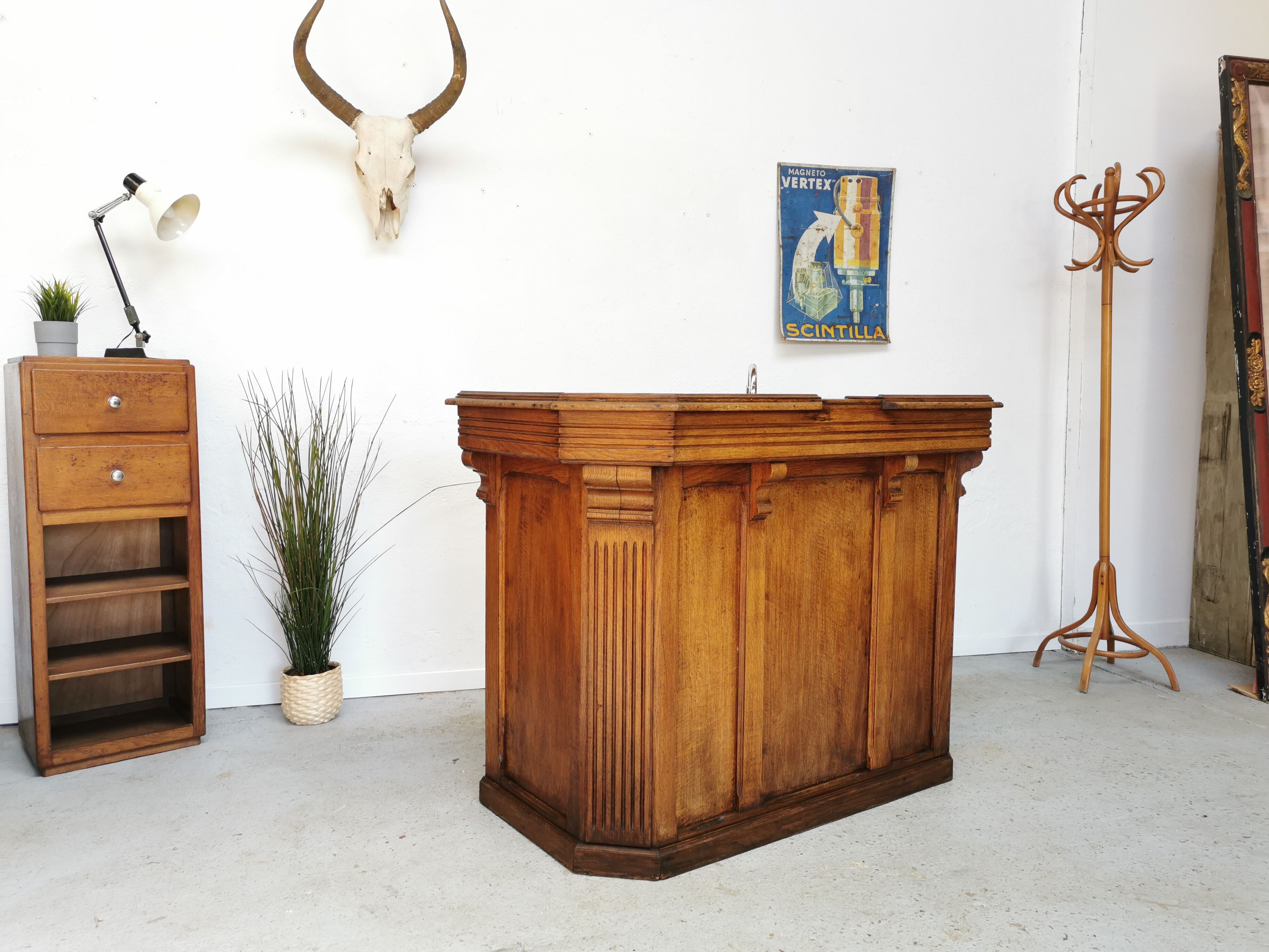 Former bistro bar counter