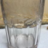Engraved bridal vase from 1889 in thick glass