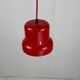 suspension métal rouge - Danemark années 70/80