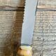 Bread knife with bamboo handle