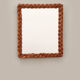 Vintage french wall mirror in rattan, 1960s