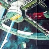 Old cinema poster 2001 space odyssey stanley kubrick 120x160 cm