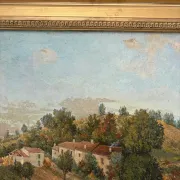 French landscape, oil on canvas signed Louis Garry 1915