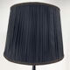 Brass, onyx & ebonized wood floor lamp, italy 1950