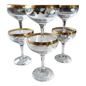 Lot de 6 coupes à champagne