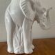 Vintage elephant umbrella stand in glazed ceramic