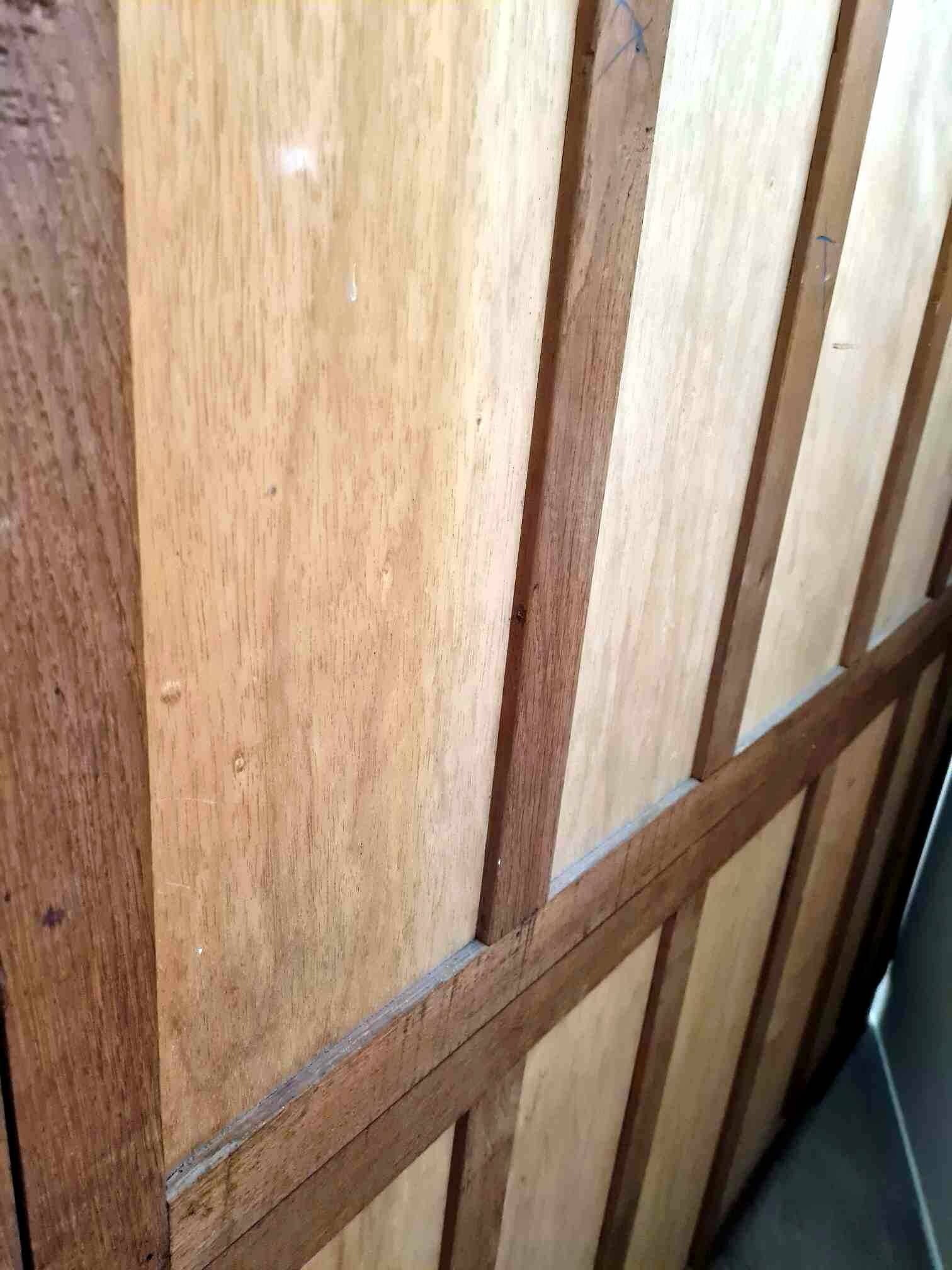 art deco period wardrobe in blond oak circa 1940