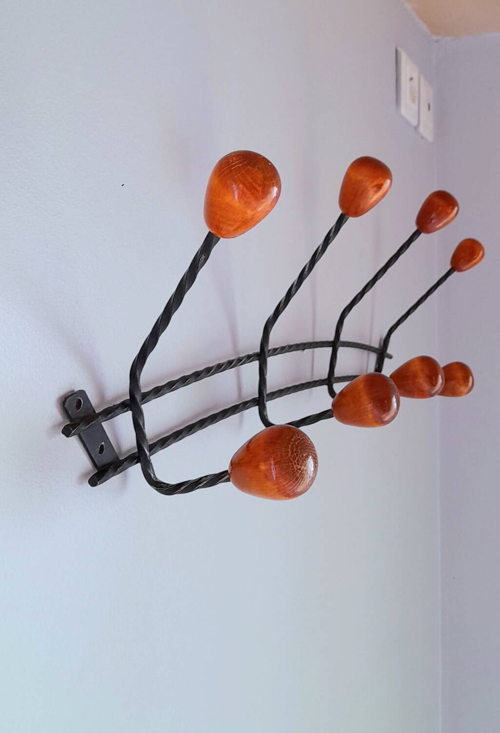 1950s wall coat rack