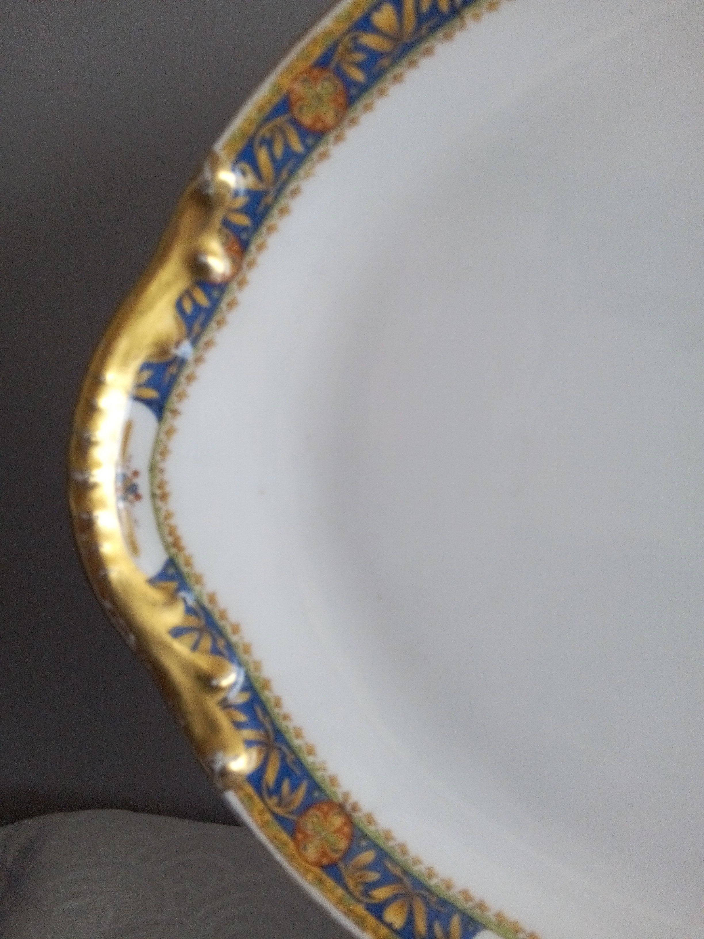 Limoges porcelain oval plate