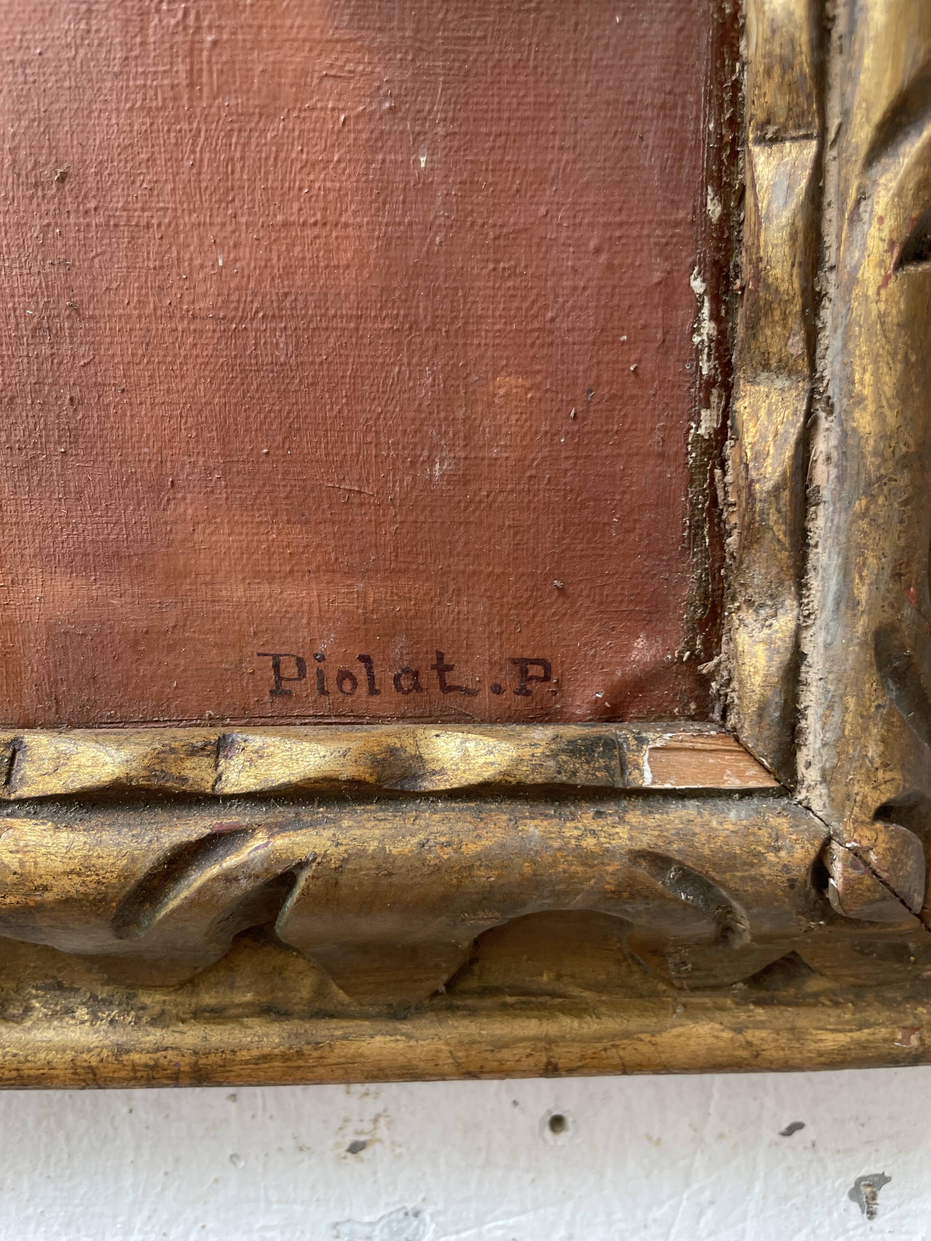 Oil painting flowers 1900