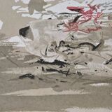 ZAO Wou-Ki: Sunset, Woodcut