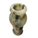 Vase en marbre onyx vintage, années 1970