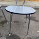 2 chaises formica beige et acier 1980