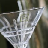 Pair of Christofle glasses with Martini Crystal Cut Scottish Collection