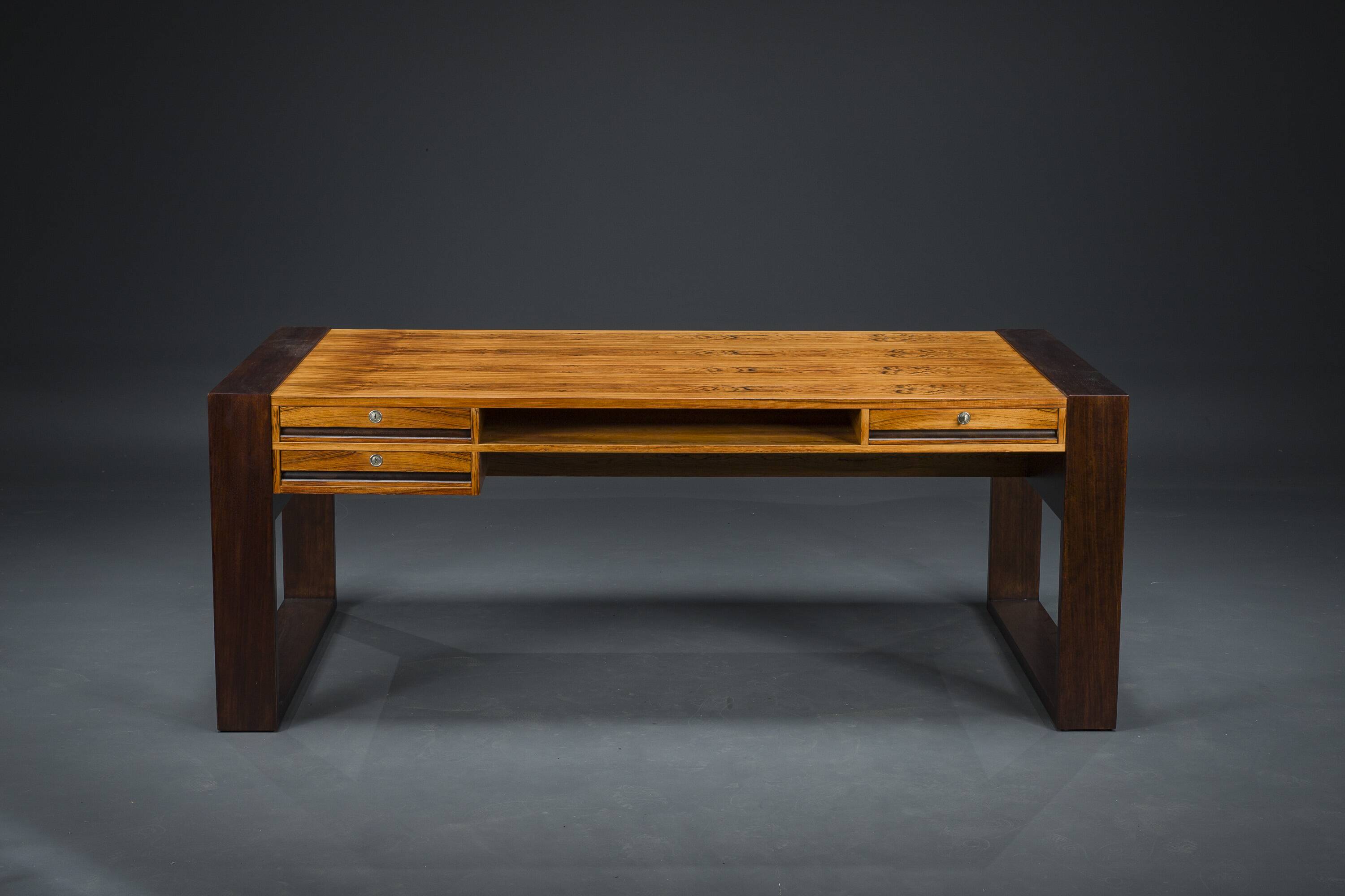 Vintage Rosewood Executive Desk, 1960s