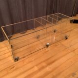 Lucite mobile table, audio, 1970s