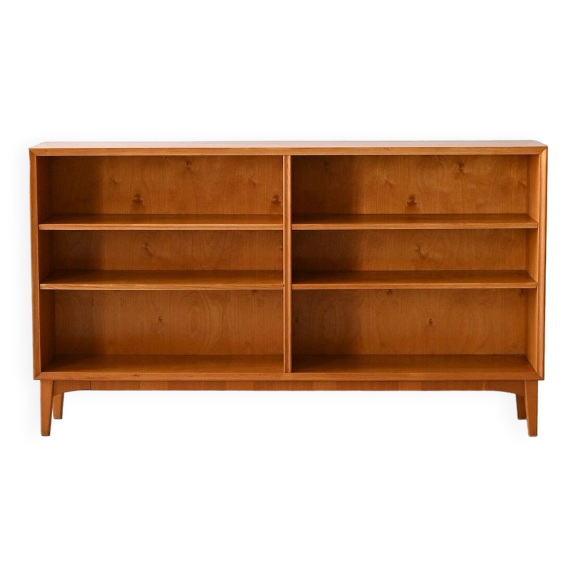 Vintage 1950s bookcase with adjustable shelves