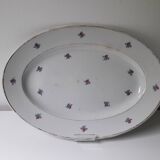 Oval Luneville porcelain dish (32.5x22.5cm) A1