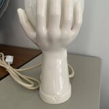 Resin hand-shaped table lamp