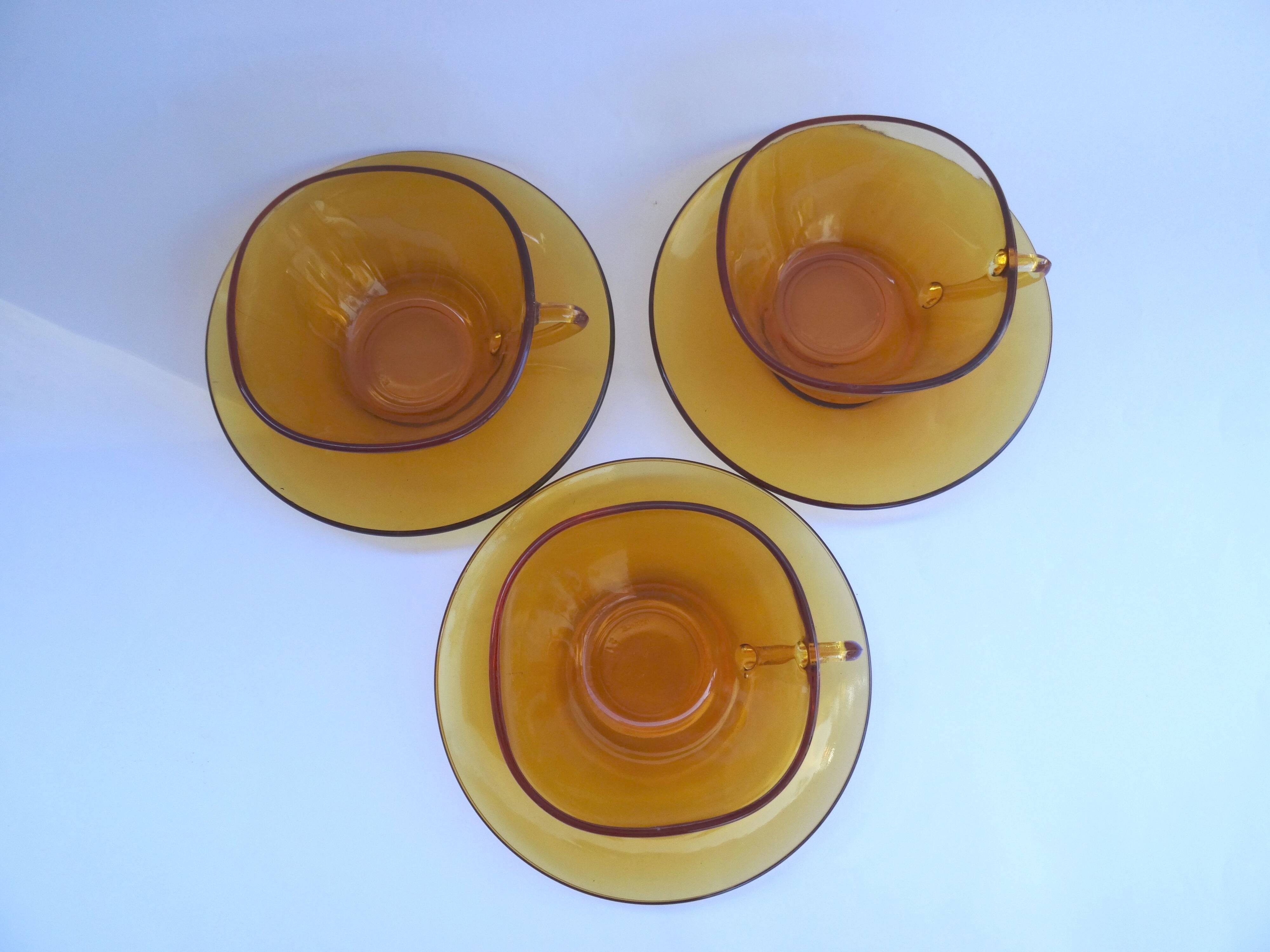 Vereco coffee cups with saucers