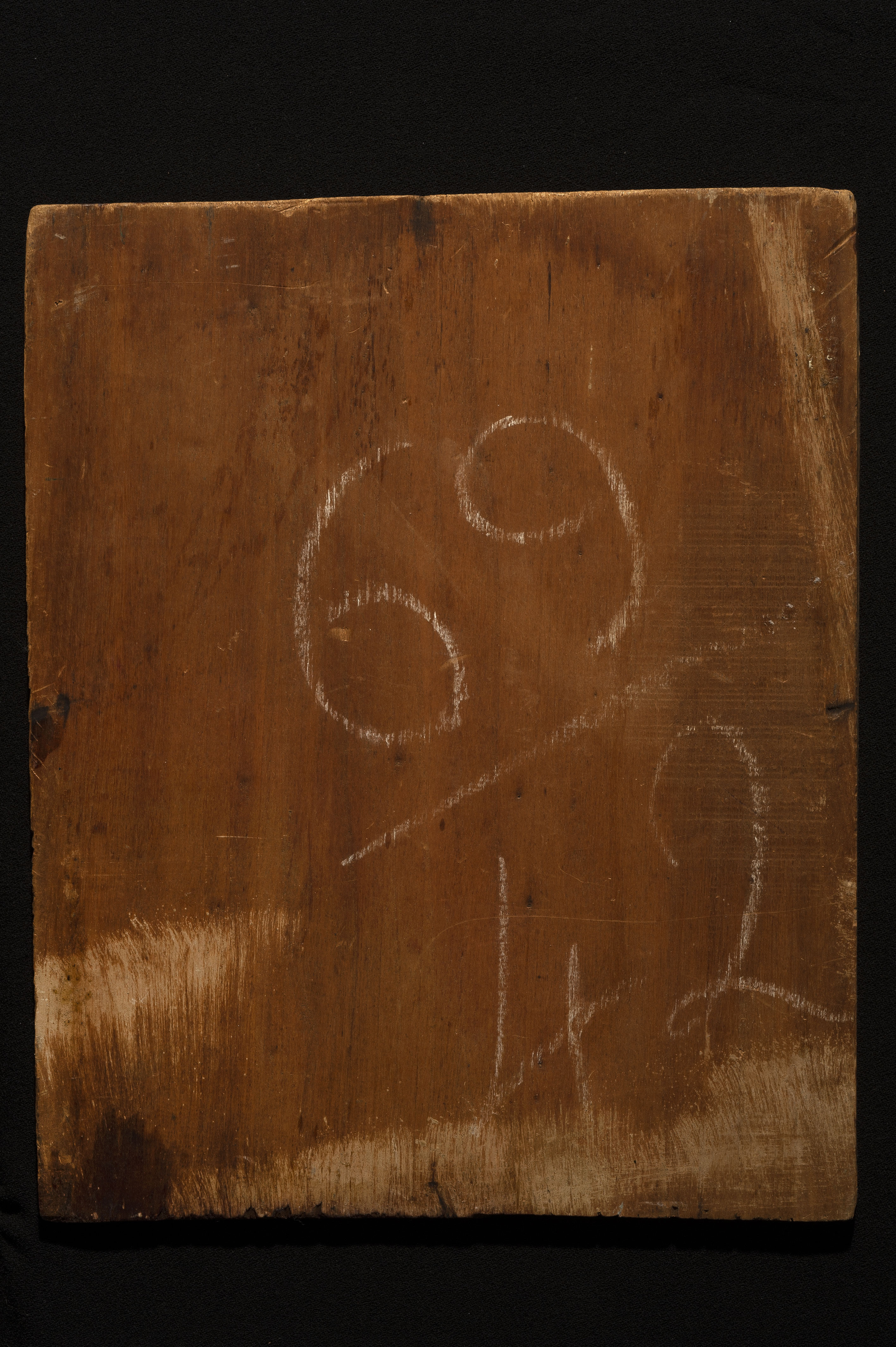 Oil on 19th century wood