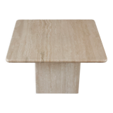 Travertine side table