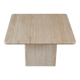 Travertine side table
