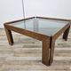1960s coffee table by Afra and Tobia Scarpa for Cassina with smoked glass