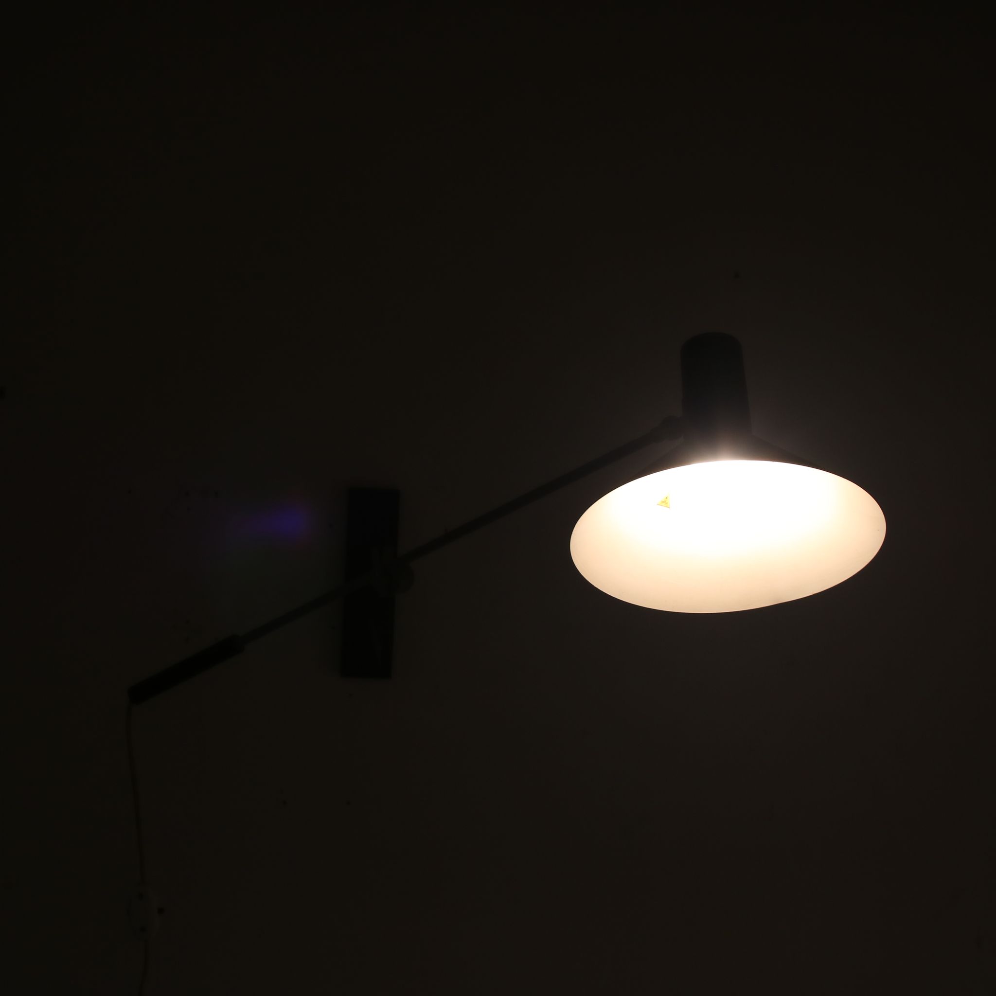 1960s Model “7105” wall lamp by J.J.M. Hoogervorst for Anvia, Netherlands