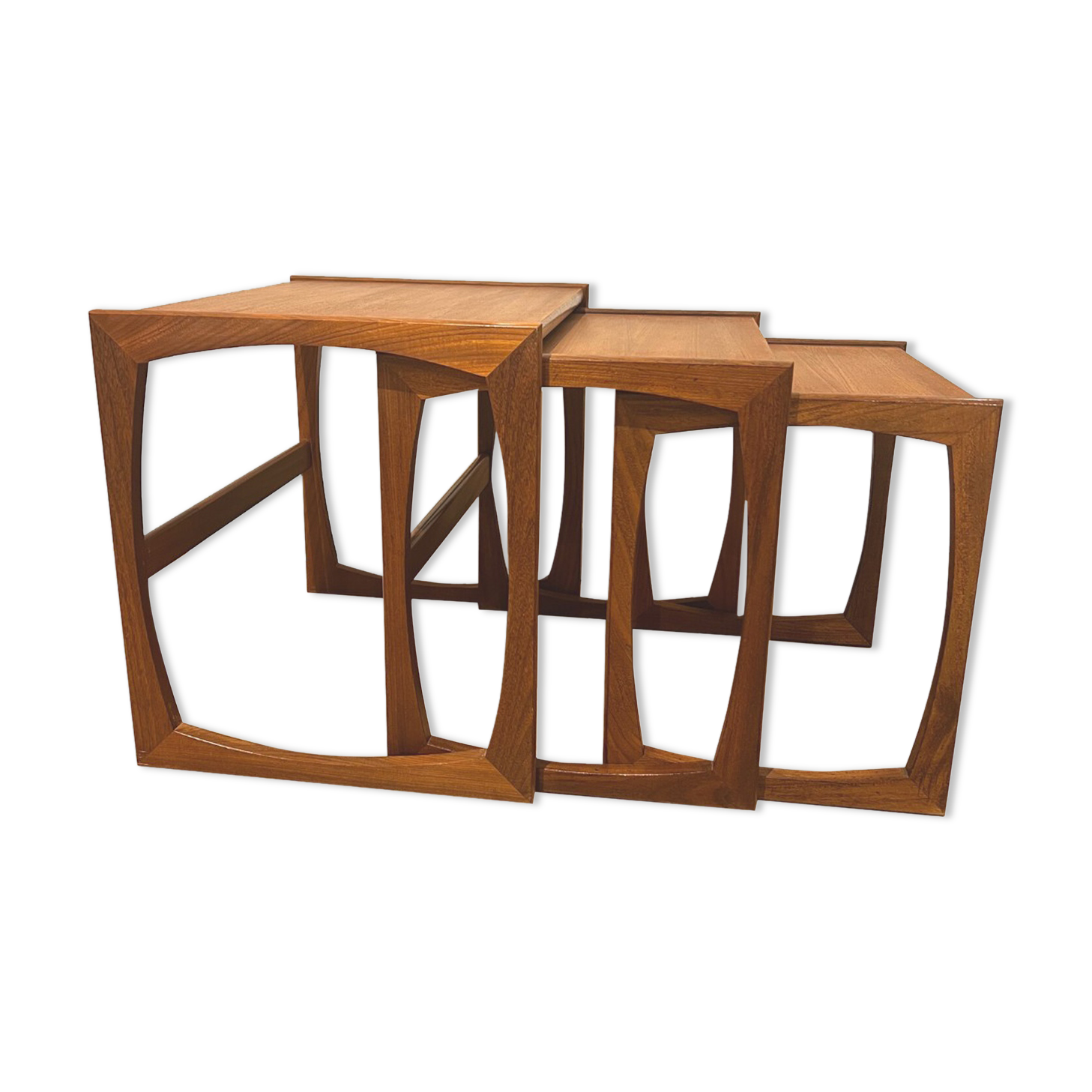 G-Plan trundle tables - Quadrille model