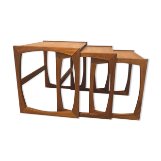 G-Plan trundle tables - Quadrille model